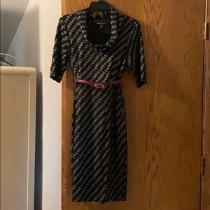 Black and gray dress